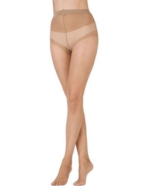 Pretty Polly Slightly Sunkissed Sand Toe Tights 3 Pack - White