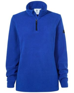 TOG24 Revive Fleece Zip Neck Sweater - Blue
