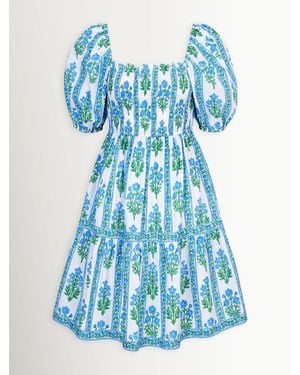 Pink City Prints Jodhpur Mini Dress - Blau