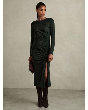 【海外限定】REISSワンピース☆Ava Colour-Blocked Jersey Midi Reiss Ava Colour-Blocked Jersey Midi Dress in Green | Lyst