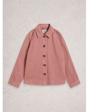 White Stuff Eden Denim Jacket - Pink