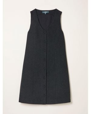 FatFace Fatface Binny Tweed Pinny Mini Dress - Blue