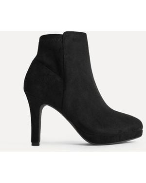 Linzi Prospect Platform Stiletto Heel Ankle Boots - Black