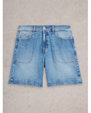 White Stuff Tia Denim Shorts - Blue