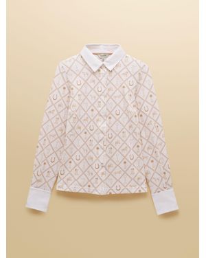 Joules Charlotte Printed Jersey Shirt - Natural