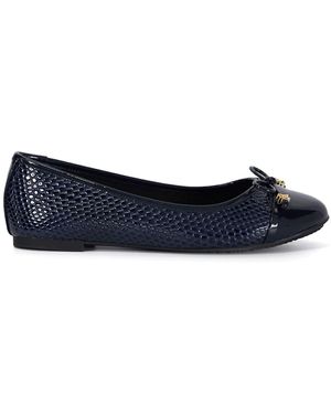 Dune Hallo Ballerinas Mit Anhängerneu 38 (Uk 5) - Blau