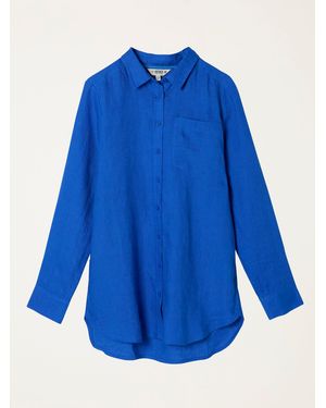 FatFace Fatface Olivia Linen Shirt - Blue
