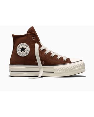 Converse Chuck Taylor Lift Platform Cozy Sneakers - Brown