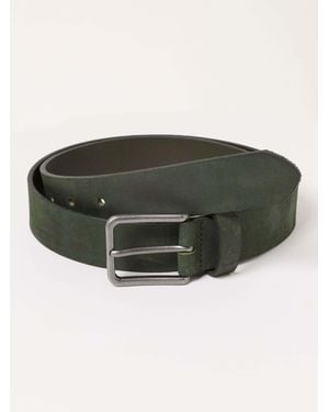 FatFace Fatface Plain Nubuck Belt - Green