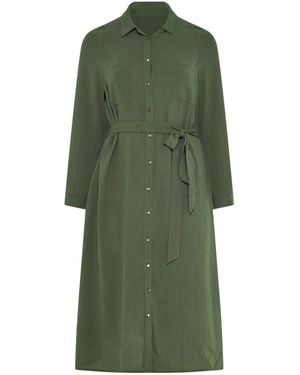 Evans Airflow Shirt Dress - Green