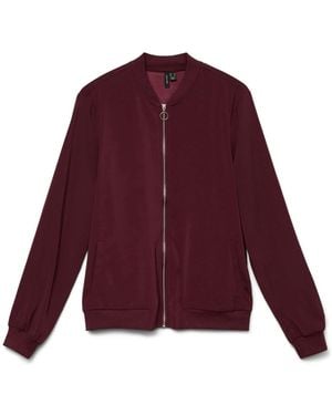 Vero Moda Lightweight Bomber Jacket - Red