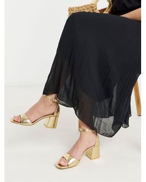 Simply Be Extra Wide Fit Barely There Heeled Sandals - Black