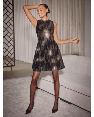 skater glitter dress BlackMilk | Black Sparkle Sparkle Mini Skater Dress | Black main image 0