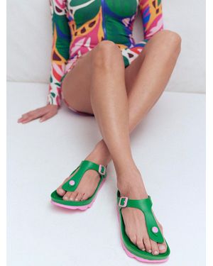 Boden Lyla Toe Post Sandals - Green
