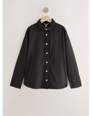 Next Chocolate N. Premium Denim Shirt - Black