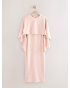 Next Cape Maxi Dress - Pink