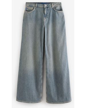 HUGO Wide Leg Denim Jeans - Blue