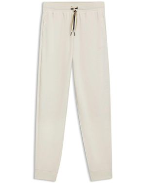 BOSS Signature Stripe Detail Logo Sweatpants - White