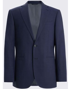 Moss Slim Fit Performance Suit Jacket - Blue