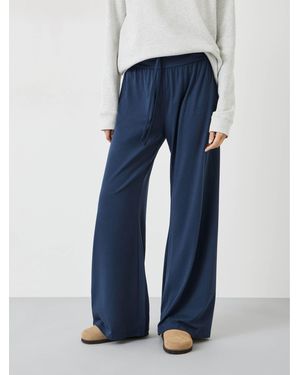 Hush Midnight Amie Wide Leg Sweatpants - Blue
