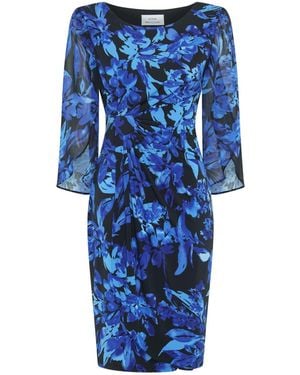 Gina Bacconi Harmony Floral Print Dress - Blue