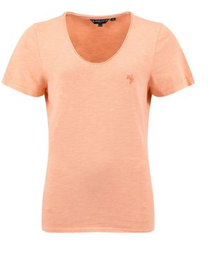 Weird Fish Hailey V-Neck T-Shirt - Pink