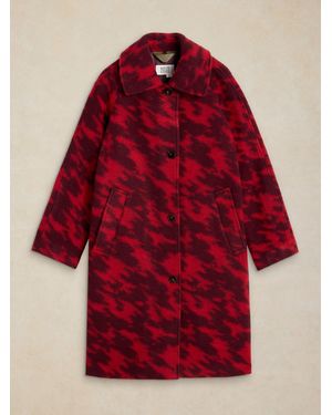White Stuff Kelsey Wool Blend Coat - Red