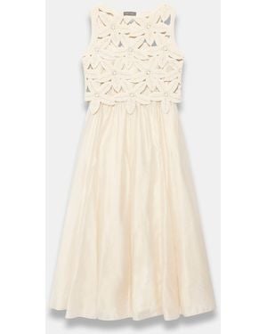 Mint Velvet Cotton Blend Crochet Maxi Dress - Natural