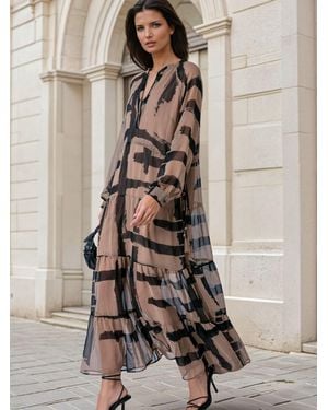 Religion Loose Zoe Maxi Dress - Brown