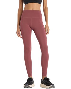 New Balance Sleek Pocket High Rise 27Inch Running Leggings - Red