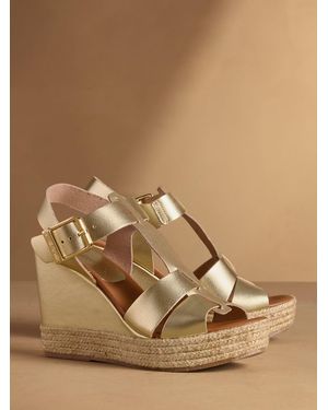 Russell & Bromley Havana Espadrille Wedges - Natural
