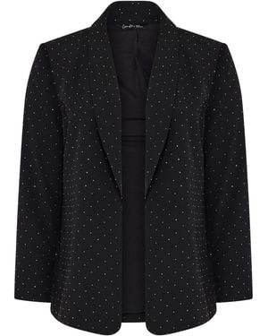 Yours Curve London Studded Blazer - Black