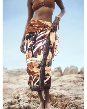 Next Tie Waisted Print Sarong Skirt - Multicolor