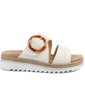 Pavers Adjustable Fitting Sandals - White