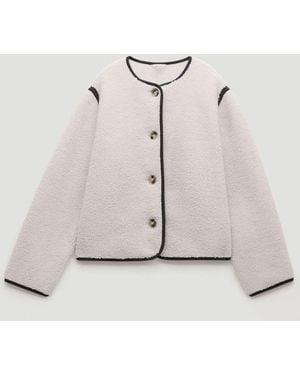 Hush Alina Borg Button Cardigan - Natural