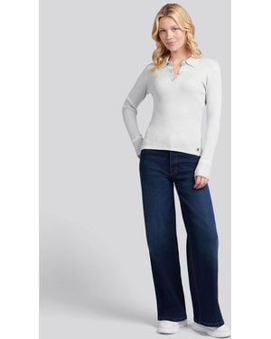 U.S. POLO ASSN. U. S. Polo Assn U. S. Polo Assn. Rib Knit Polo Shirt - Blue