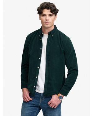 Superdry Classic Needle Cord-Hemd - Blau