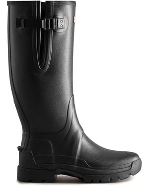 HUNTER Balmoral Adjustable Neoprene Lined Wellies - Black