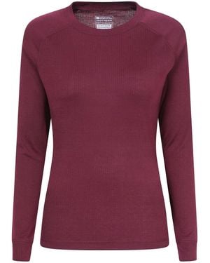 Mountain Warehouse Talus Round Neck Thermal Top - Purple