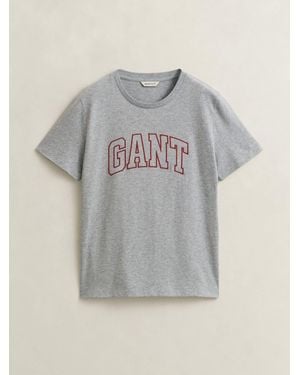 GANT Varsity Graphic T-Shirt - Grey