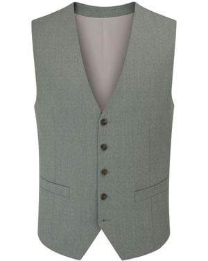Skopes Tailored Fit Caspian Stretch Suit Waistcoat - Gray