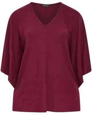 Evans Flat Cape Top - Red