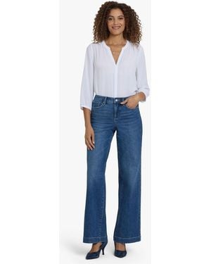 NYDJ Teresa Wide Leg Jeans - Blue