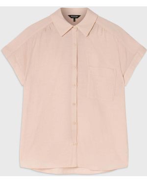 Whistles Nicola Textured Shirt - Pink