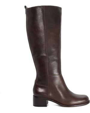 Dune Wide Fit Wf Turner Knee High Boots - Brown