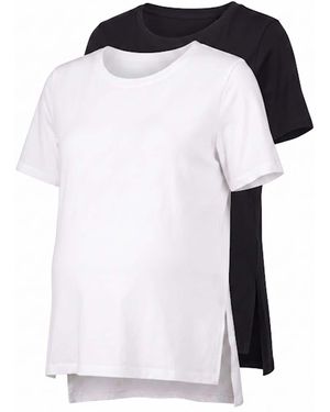 Seraphine Maternity Jersey T-Shirts 2 Pack - White