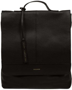 Pure Luxuries Brigitte Leather Backpack - Black