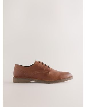 Next Schnürschuhe Aus Leder - Braun