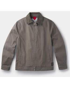 aubi Newland Canvas Harrington Jacket - Grey