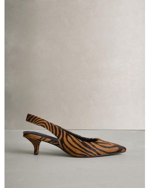 Next N. Premium Leather Slingback Heels - Multicolor
